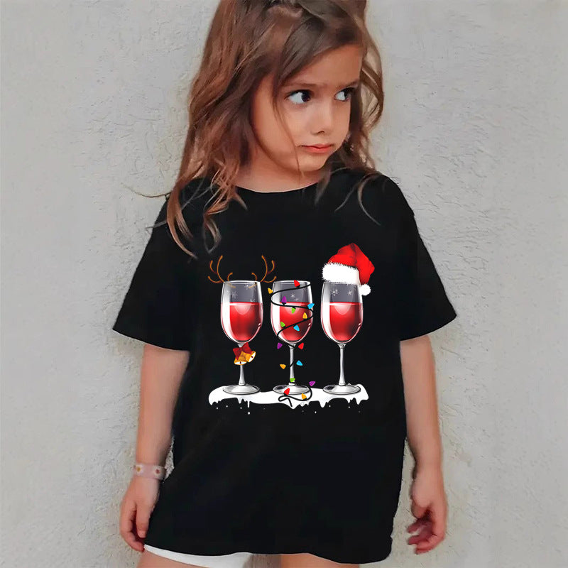 Combed Cotton New Christmas Tshirt Children