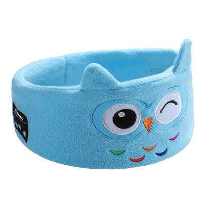 Soft Elastic Comfortable Wireless Music Earphones Kids Animal Sleeping Headphones Eye Mask Bluetooth V5.0 Headphones Headband
