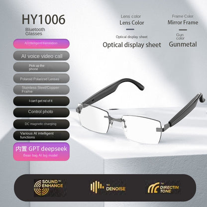 Bluetooth Smart AI Sunglasses Multi functional Real time Translation Headphones Call Listening to Music