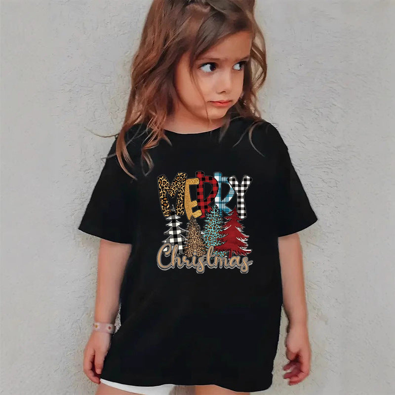 Combed Cotton New Christmas Tshirt Children
