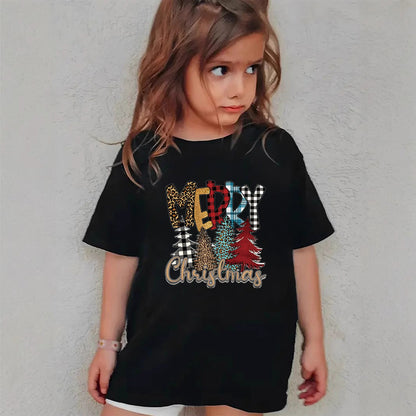 Combed Cotton New Christmas Tshirt Children