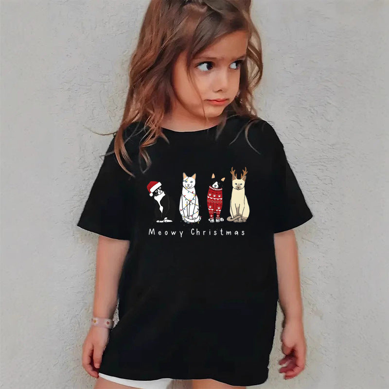 Combed Cotton New Christmas Tshirt Children