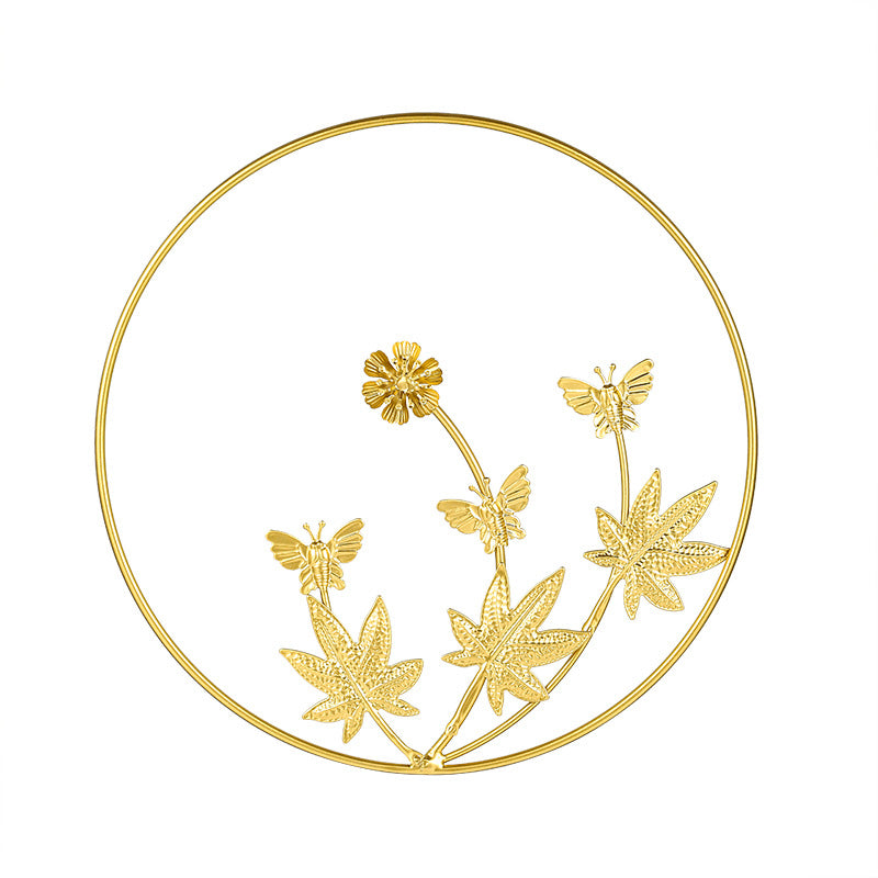 Nordic Style Luxury Metal Wall Hanging Decor for Living Room, Bedroom, Sofa Background Wall, Creative Metal Wall Art