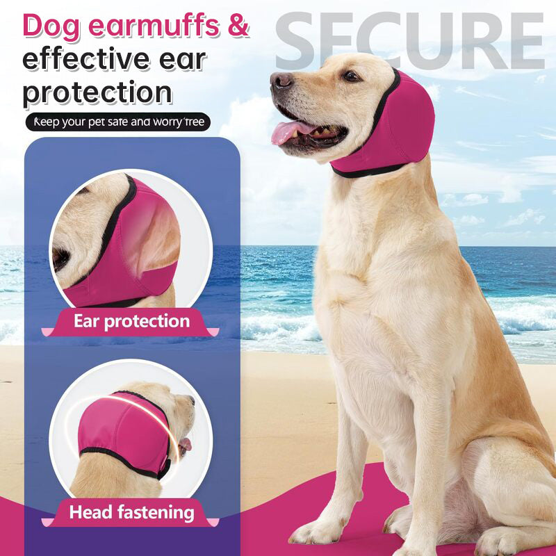 Waterproof Dog Ear Muffs: For Swimming/Grooming, Noise-Cancelling, Calming (Anxiety Relief & Shock Prevention)