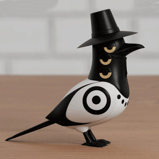 Kpop demon hunters witch hunting group tiger magpie ornament crow doll