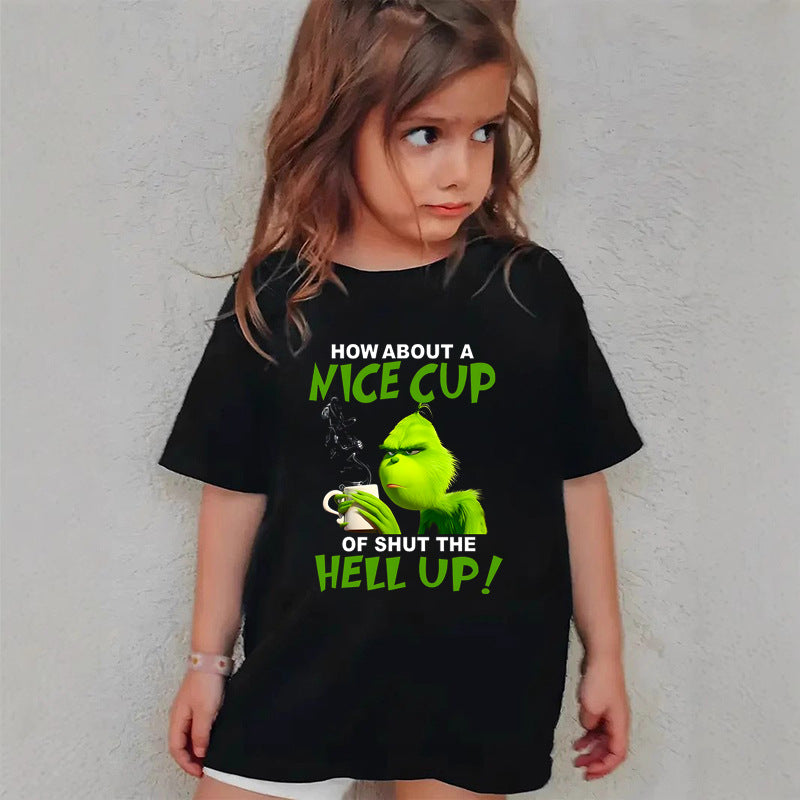 Combed Cotton New Christmas Tshirt Children
