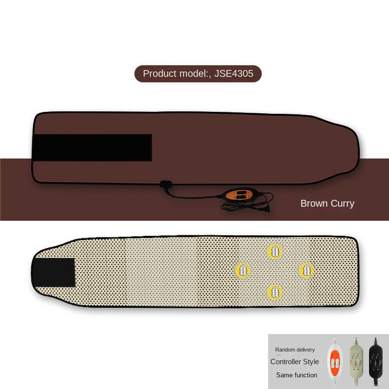 Heat Therapy Fat Burning Belt Lazy Heat Wrap Abdominal Waist Fat Shaker Far Infrared Electric Vibration Massage Sweat-Inducing Heating Waist Belt