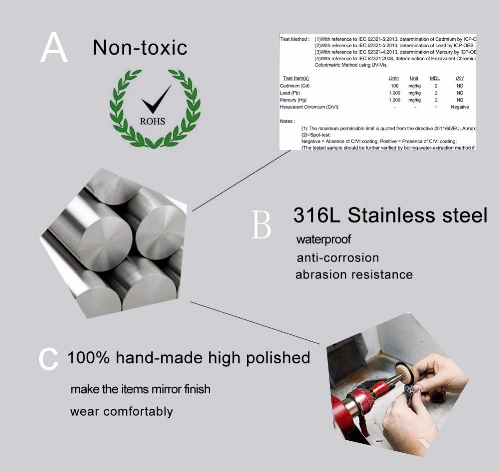 VNOX Classic Mens Cross Pendant Necklace 24