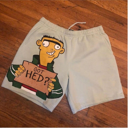 New American Fashion Brand Co branded Shorts for Mens Summer Leisure Sports Pure Cotton Large Quarter Beach Pants