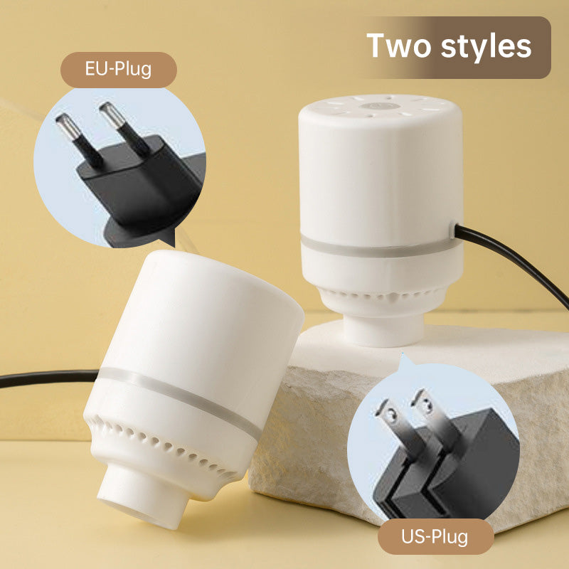 Electric Vacuum Pump (EU/US Plugs) for Storage Bags - Space-Saving Home/Travel