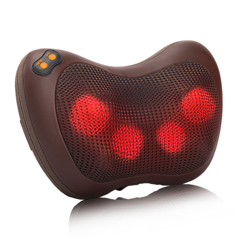 Electric Cervical Massage Pillow for Home and Car, Multi-Functional Shiatsu Massager for Back, Waist, Neck and Shoulder