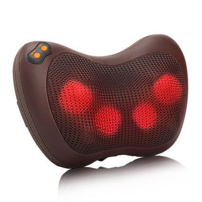 Electric Cervical Massage Pillow for Home and Car, Multi-Functional Shiatsu Massager for Back, Waist, Neck and Shoulder