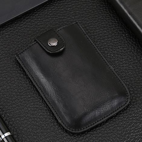 Crazy Horse PU Leather Men Slim RFID Card Holders ID Cash Cardholder Stack Up Pull Out Mini Cascading Wallet Purses