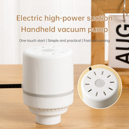 Electric Vacuum Pump (EU/US Plugs) for Storage Bags - Space-Saving Home/Travel