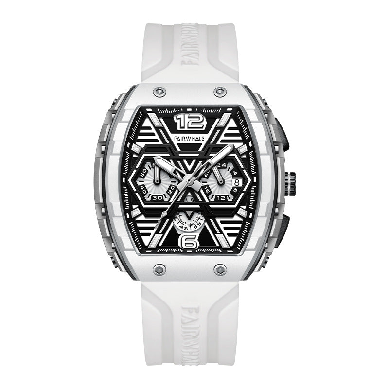 Mens multifunctional casual quartz wristwatch