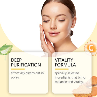 Hoygi Turmeric Mud Film Gently Cleans Skin Pores, Moisturizes Skin Care, Moisturizes Moisture, Locks Water And Moistens Soft Mud Film