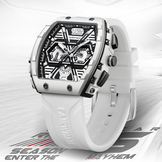 Mens multifunctional casual quartz wristwatch