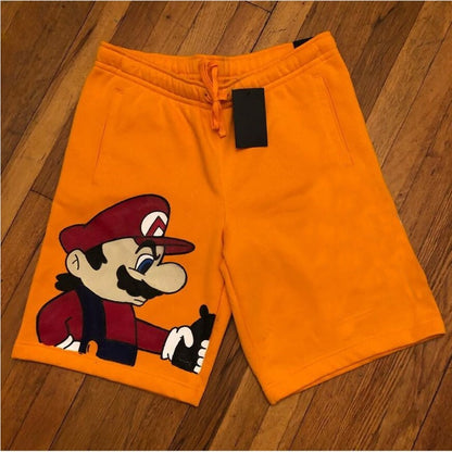 New American Fashion Brand Co branded Shorts for Mens Summer Leisure Sports Pure Cotton Large Quarter Beach Pants