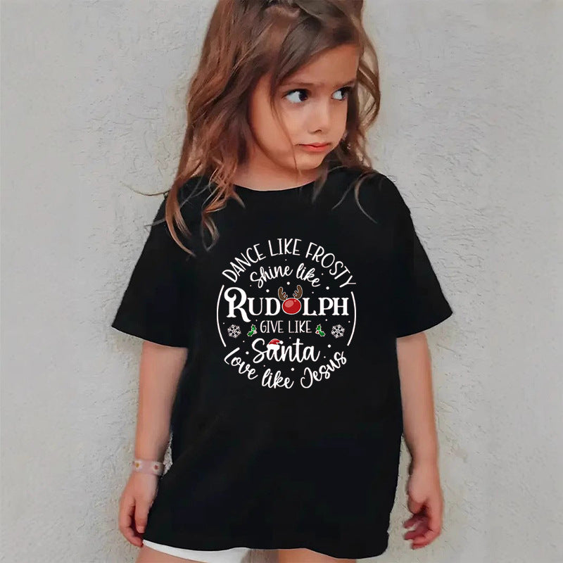 Combed Cotton New Christmas Tshirt Children