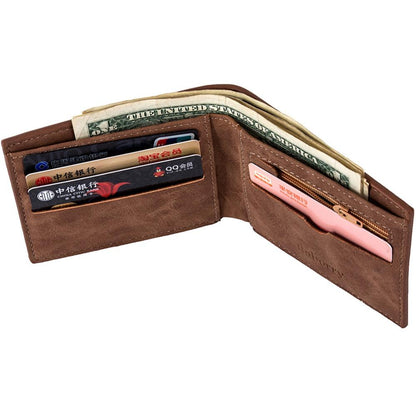 Men Wallets Mens Wallet with Coin Bag Zipper Small Money Purses New Design Dollar Slim Purse Money Clip Wallet