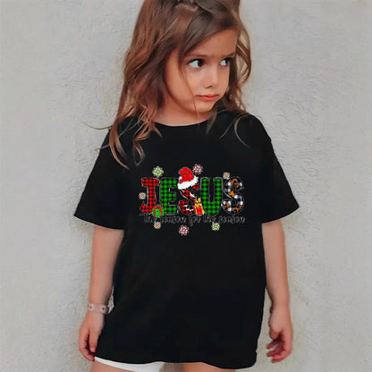 Combed Cotton New Christmas Tshirt Children