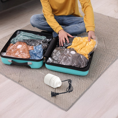 Electric Vacuum Pump (EU/US Plugs) for Storage Bags - Space-Saving Home/Travel