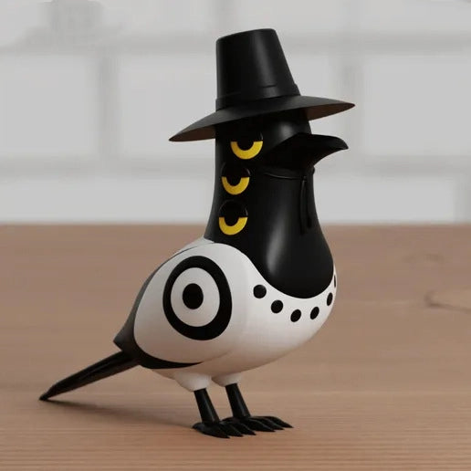 Kpop demon hunters witch hunting group tiger magpie ornament crow doll