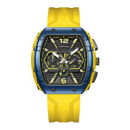 Mens multifunctional casual quartz wristwatch