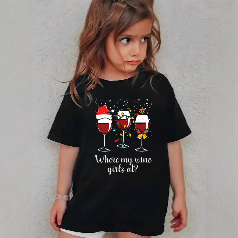 Combed Cotton New Christmas Tshirt Children