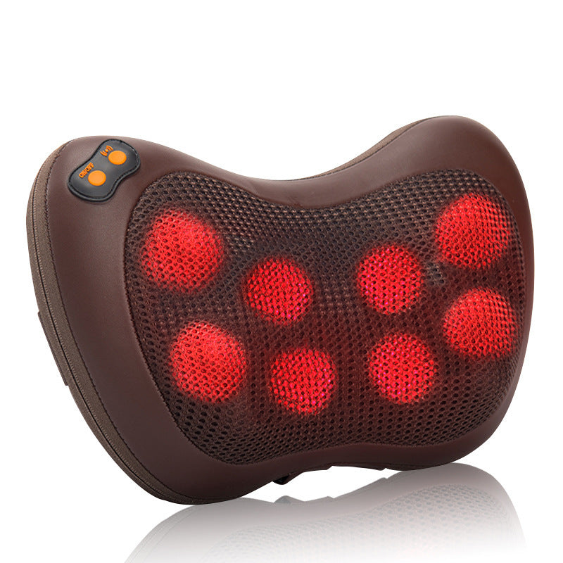 Electric Cervical Massage Pillow for Home and Car, Multi-Functional Shiatsu Massager for Back, Waist, Neck and Shoulder