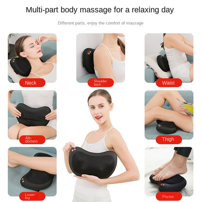Electric Cervical Massage Pillow for Home and Car, Multi-Functional Shiatsu Massager for Back, Waist, Neck and Shoulder