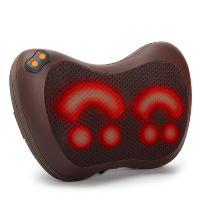 Electric Cervical Massage Pillow for Home and Car, Multi-Functional Shiatsu Massager for Back, Waist, Neck and Shoulder